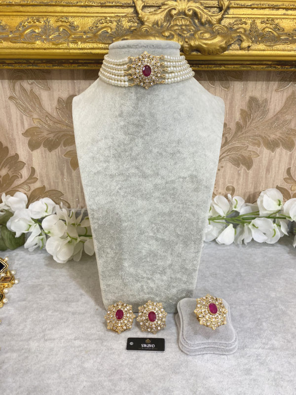 Bella Petite Choker Set With Ring - Image 2