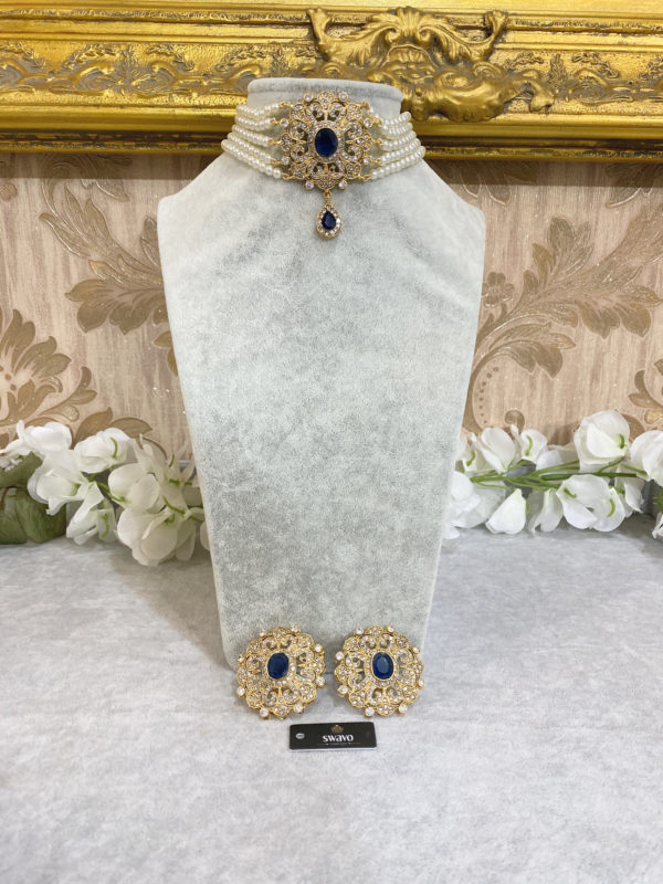Bella Gold Plated Choker Set - Image 4
