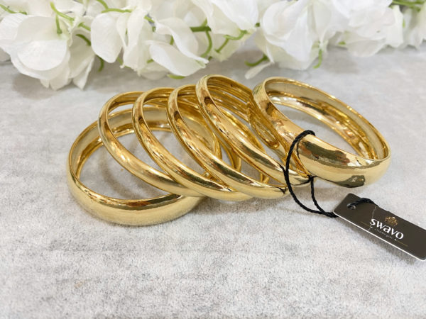 Gold Kada Pair Polished - Image 2