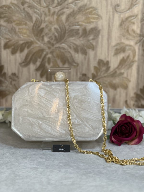 Pink Agate Resin Clutch - Image 3
